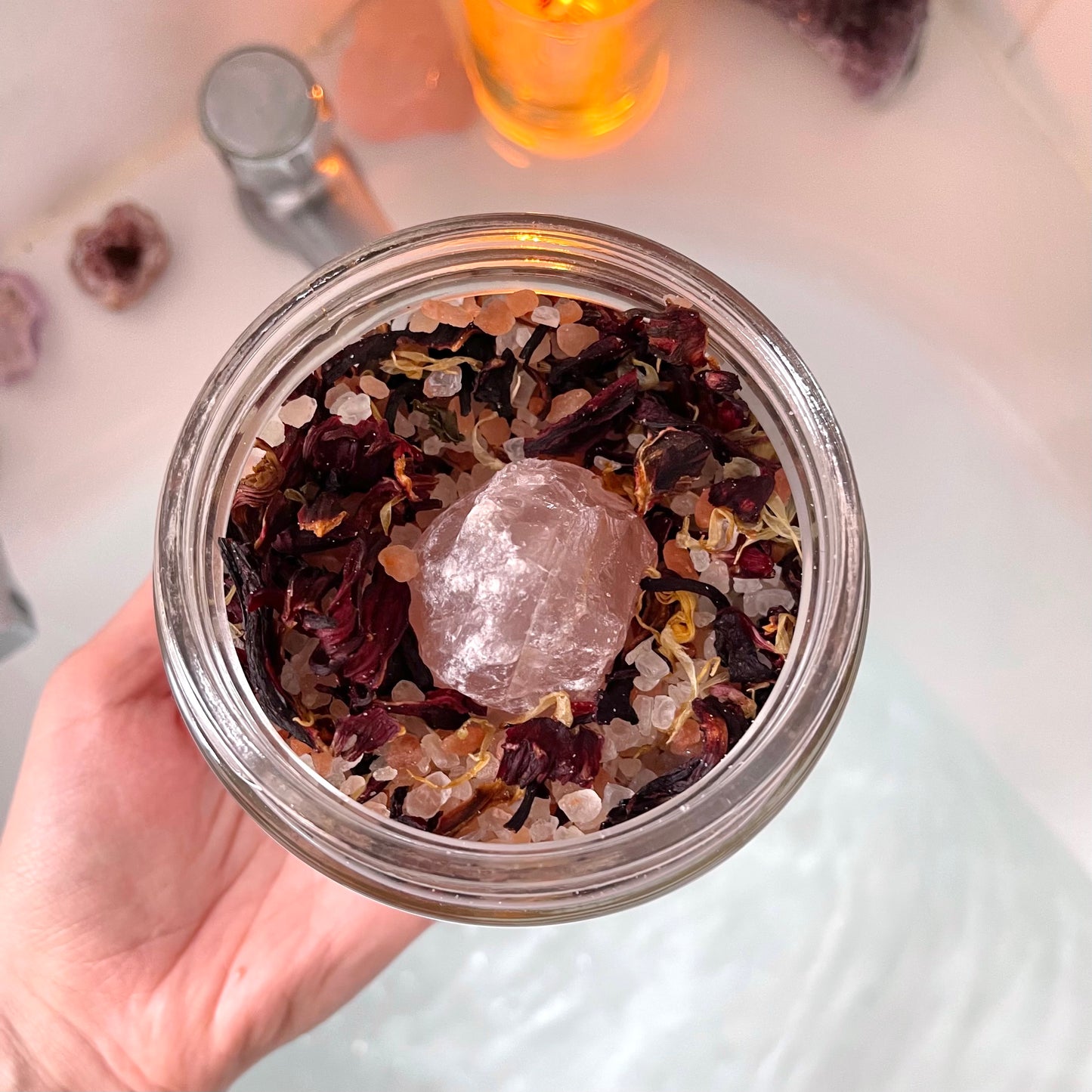 Self Love Soak - Natural Bath Salts with Rose Quartz