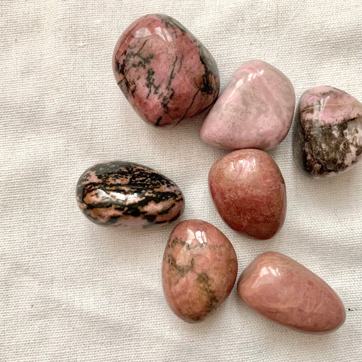 Rhodonite Tumblestones- Compassion & Balance