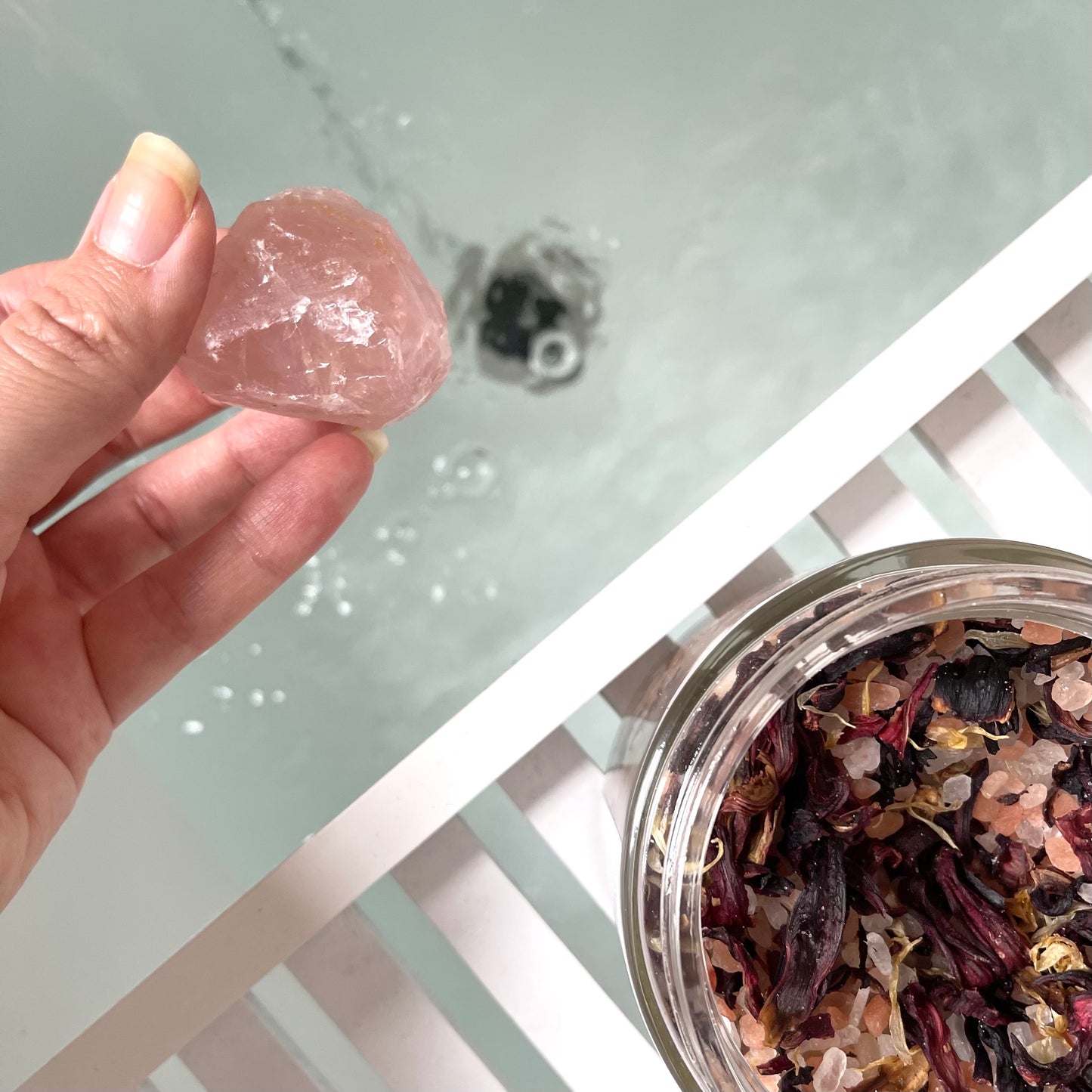 Self Love Soak - Natural Bath Salts with Rose Quartz